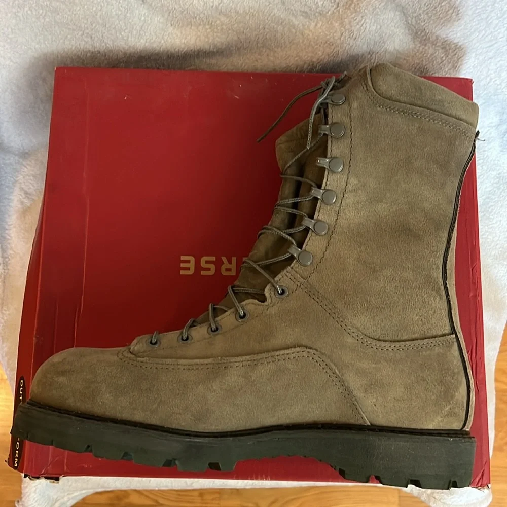 NEW MENS “MATTERHORN” Leather Tactical/Work Boots SIZE 9 WIDE Color Sage - Picture 6 of 7